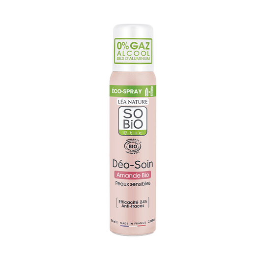 Déo-Soin éco spray amande Bio, 100ml -  So' Bio ETIC