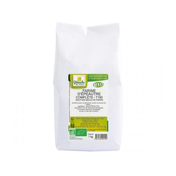 Farine d'épeautre complète T150 - Moulin des Moines Maroc vente en ligne epicerie Fine 