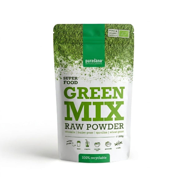 Poudre Green Mix Raw 200G- PURASANA