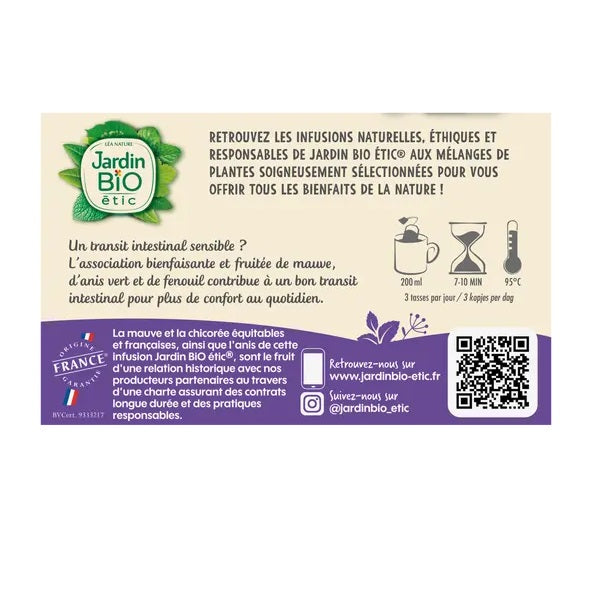 Infusion Transit intestinal Saveur Pomme - JARDIN BIO