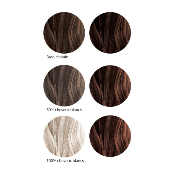 Coloration Châtain foncé 100% végétale 100g - Les couleurs de jeanne Maroc vente en ligne epicerie Fine 