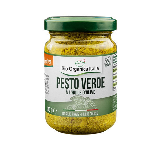 Pesto vert au basilic Vegan, 140g - Bio Organica Italia
