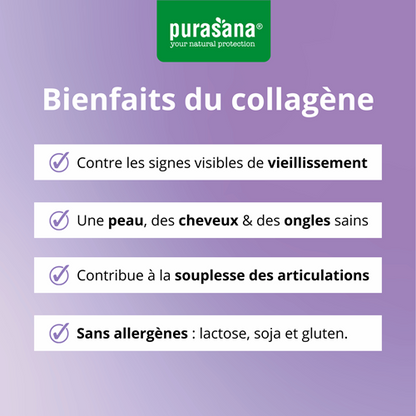Poudre de collagène mûre, 240g Feel beautiful collagen - PURASANA