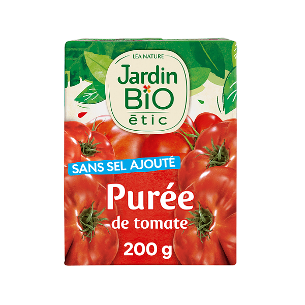 Purée de tomate bio, 200g - Jardin bio Maroc vente en ligne epicerie Fine 