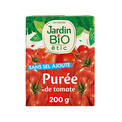 Purée de tomate bio, 200g - Jardin bio Maroc vente en ligne epicerie Fine 