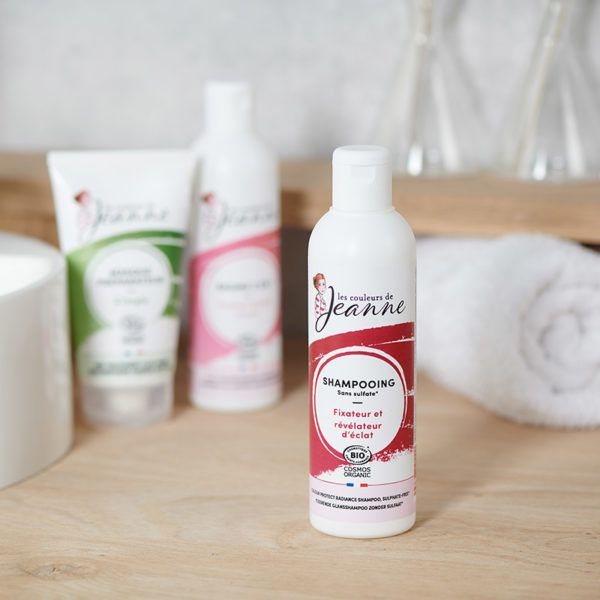Shampooing Fixateur et révélateur d’éclat, sans sulfate - Les couleurs de jeanne Maroc vente en ligne epicerie Fine 