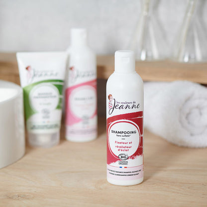 Shampooing Fixateur et révélateur d’éclat, sans sulfate - Les couleurs de jeanne Maroc vente en ligne epicerie Fine 
