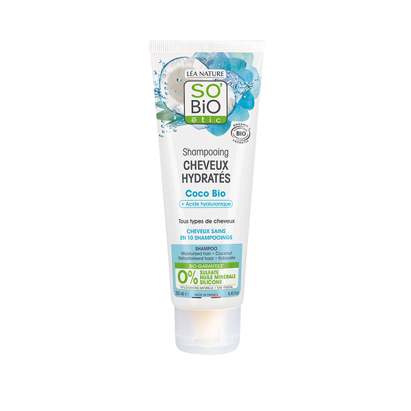 Shampoing cheveux hydratés 250 ml - So' Bio ETIC Maroc vente en ligne epicerie Fine 