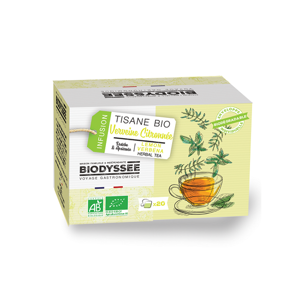 Tisane Verveine Citronnée - BIODYSSÉE Maroc vente en ligne epicerie Fine 